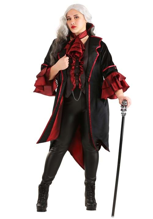 Modest Halloween vampire costume for plus size women