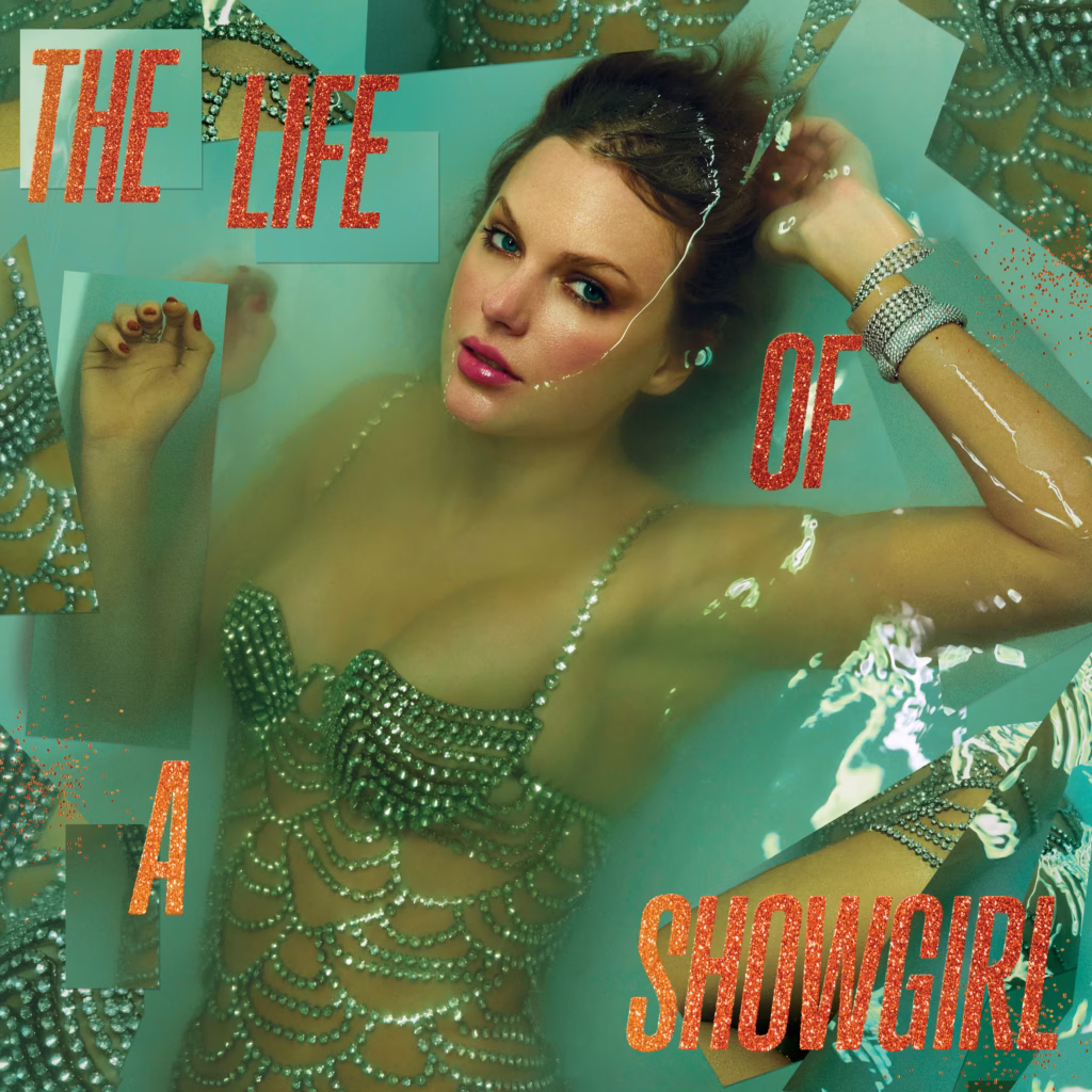 Album cover of the life of a showgirl by Taylor Swift to link to perfumes that smell like that album aesthetic