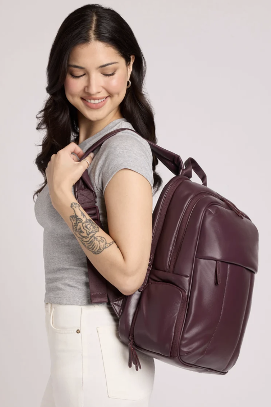 CALPAK Luka laptop backpack in vegan leather