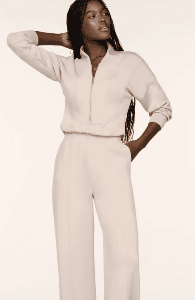 Spanx AirEssentials shawl collar jumpsuit for women