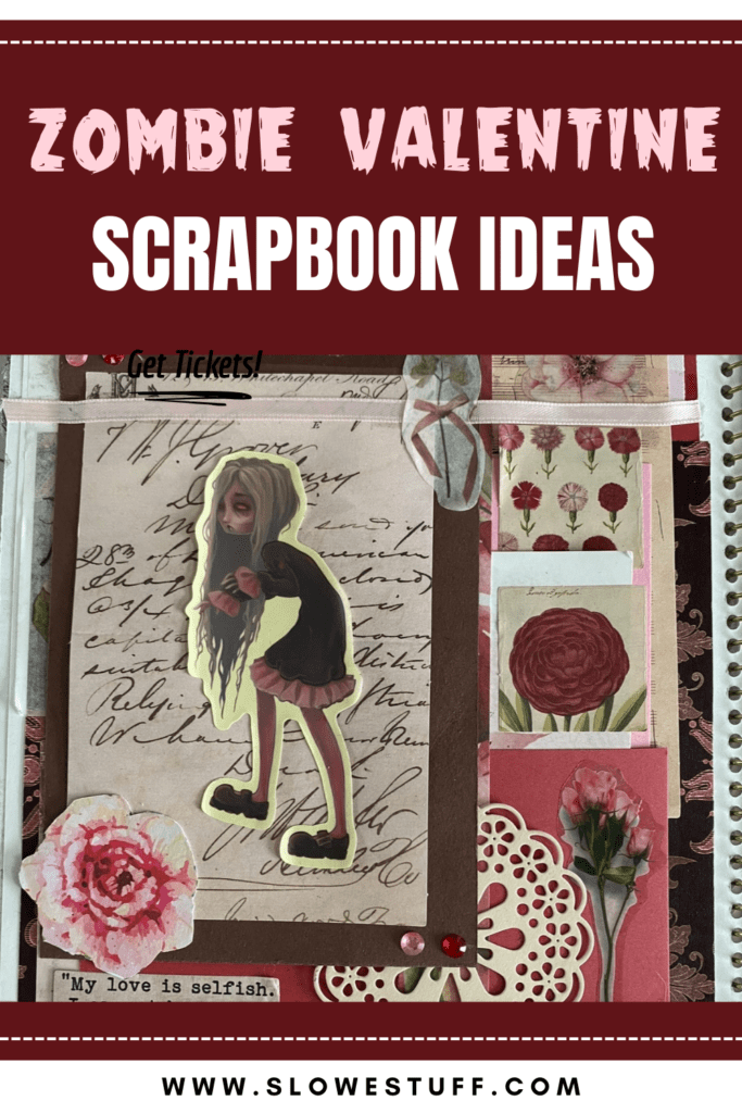 Scrapbook journal gothic valentine 