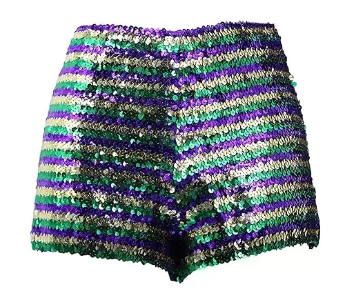 mardi gras sequin fringe shirt