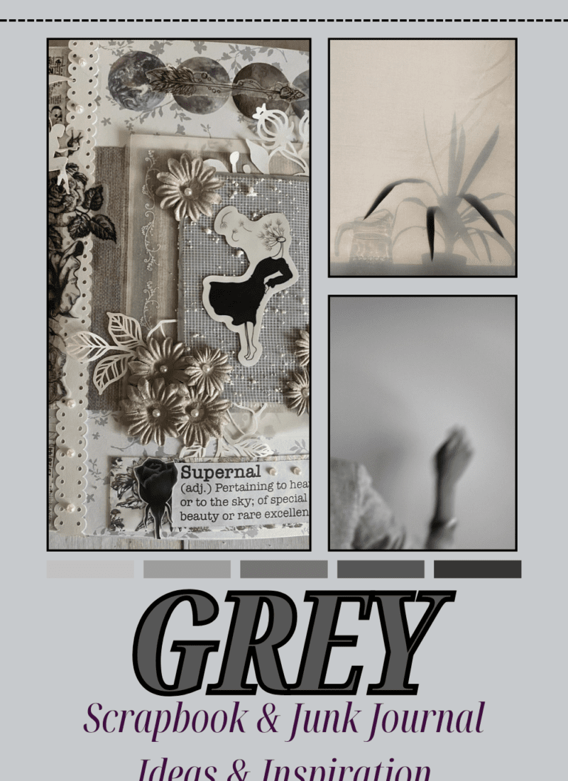 Grey Scrapbook Ideas