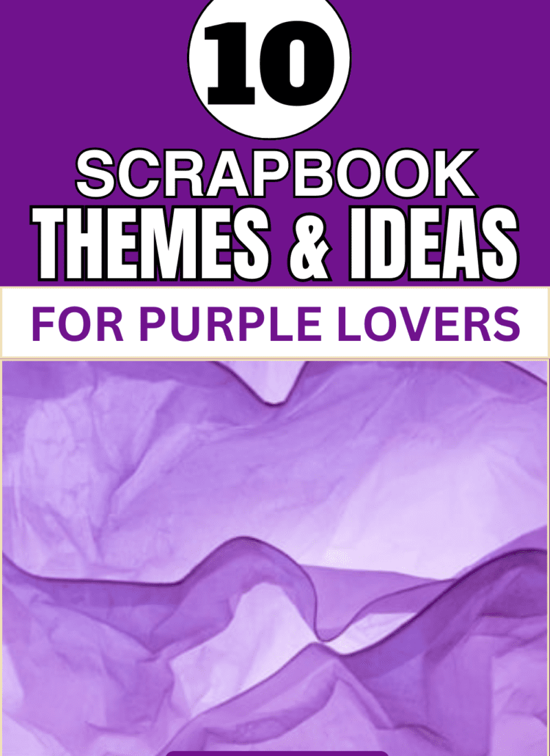 Purple Inspired Scrapbook Themes