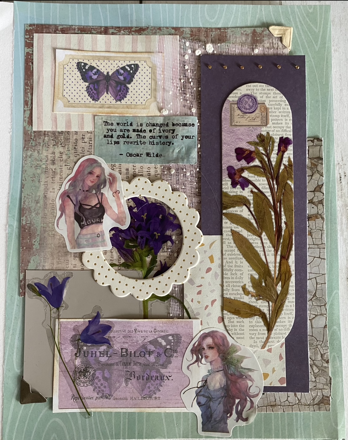 purple scrapbook themes