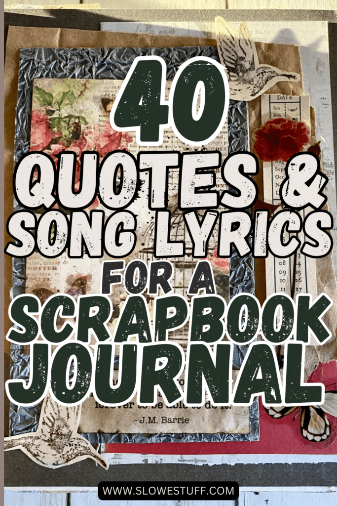 quick quotes scrapbook page ideas