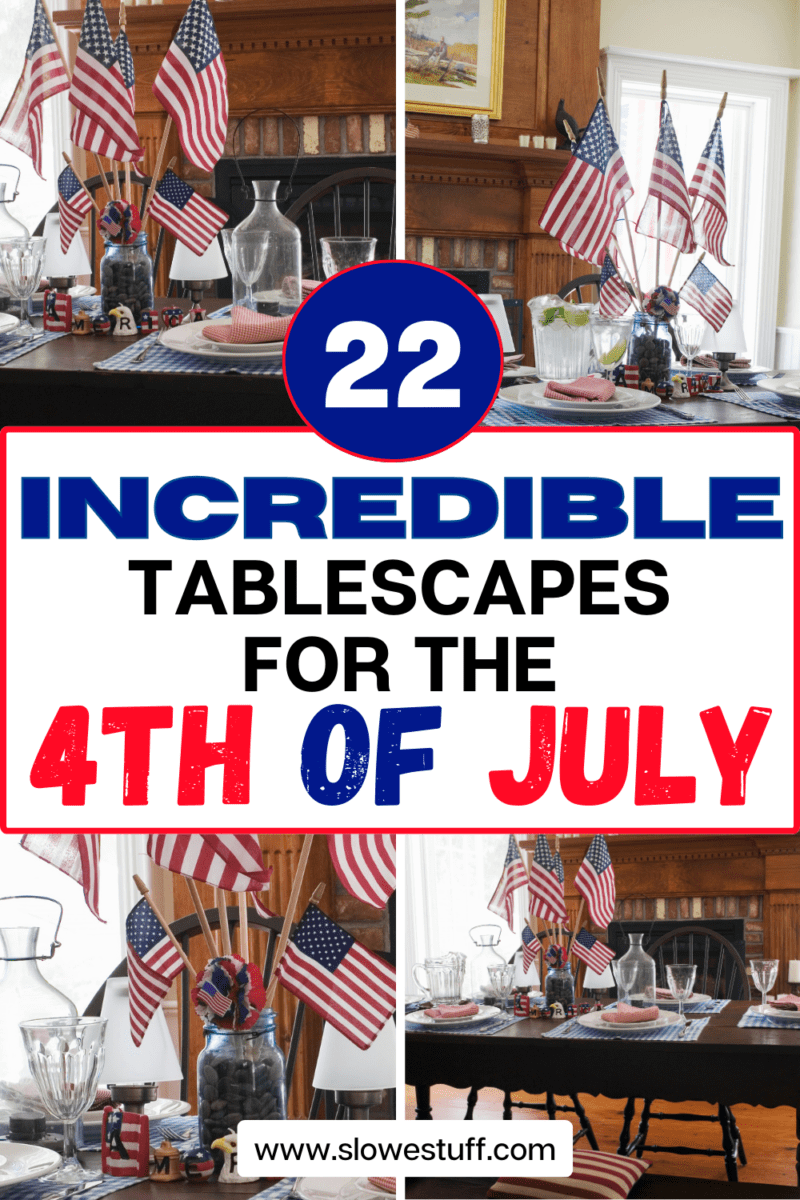 Classically Perfect 4th of July Table Decoration Ideas - The Slowestuff ...