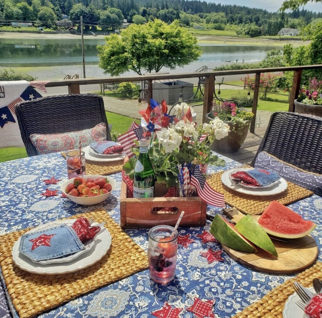 4th of july table decoration