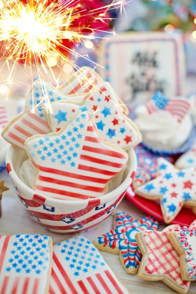 cookies, fourth of july, independence day