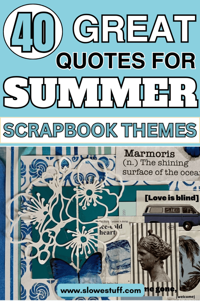 summer sayings for scrapbooking