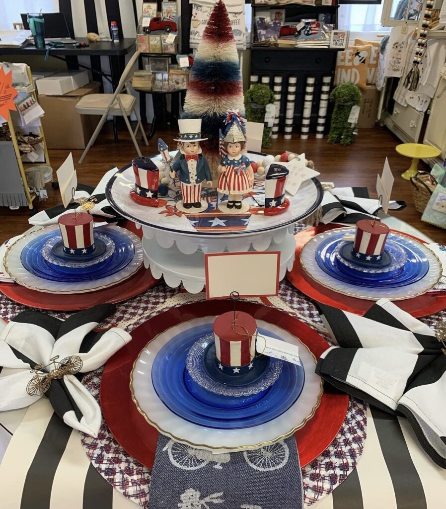 table setting ideas 4th of july