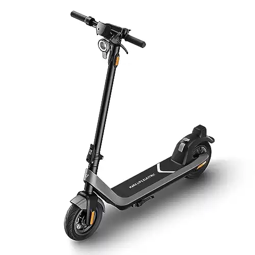 NIU KQi 2 Electric Scooter for Adults - 300W Power, 25 Miles Long-Range, 10'' Tubeless Fat Tire, Dual Brakes, W. Capacity 250lbs, Portable Folding Commuting E-Scooter, UL Certified