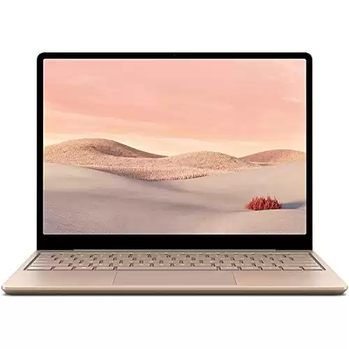 Microsoft Surface Laptop Go Intel Core i5-1035G1 8GB RAM 256GB SSD 12.4-Inch PixelSense Touchscreen Windows 10 Pro (Sandstone)