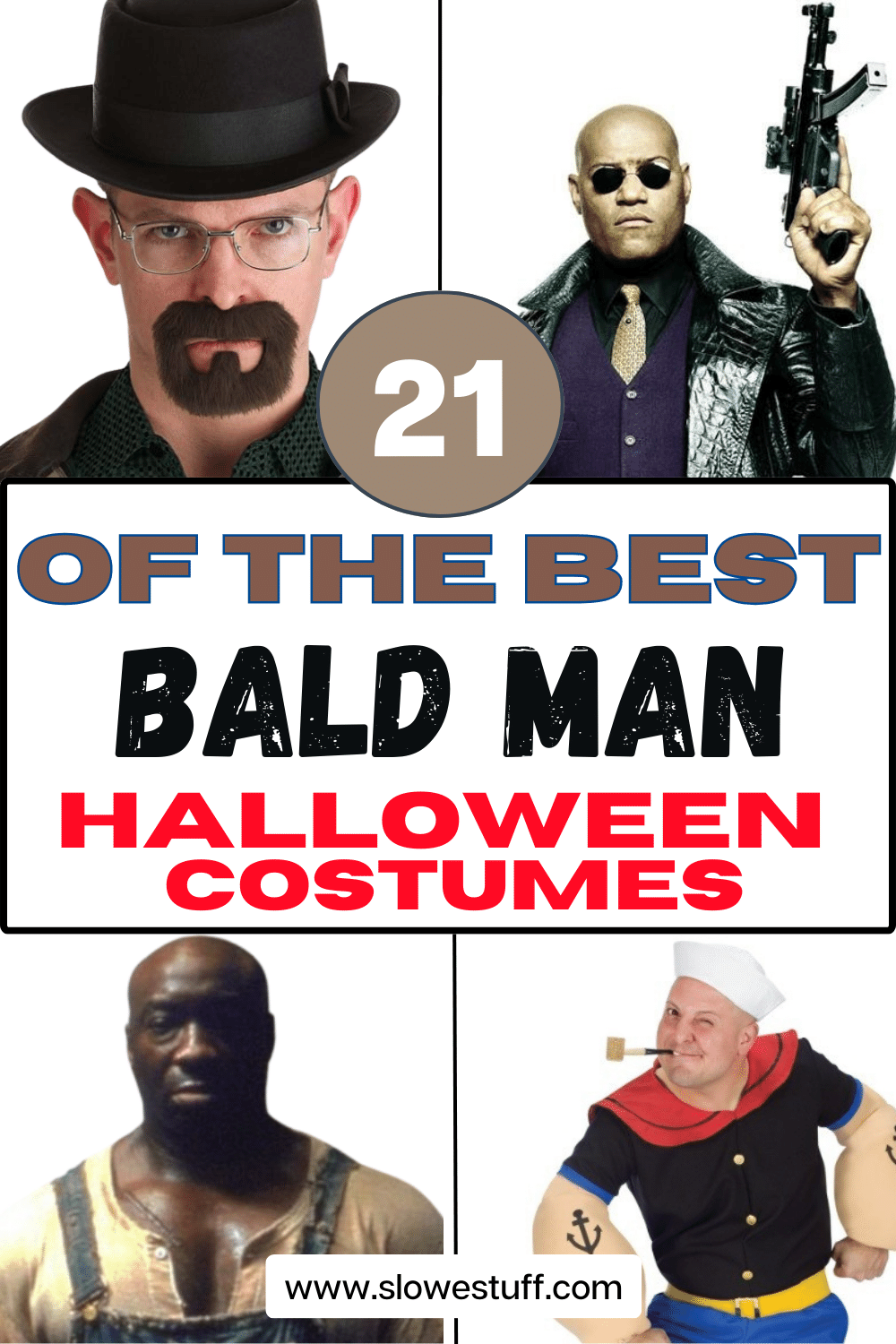 Ultimate Bald Halloween Costume Ideas For Men - The Slowestuff Blog