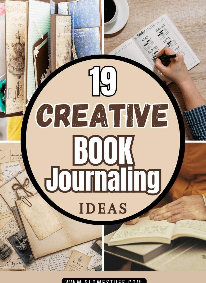 Creative Book Journaling or Scrapbooking Ideas