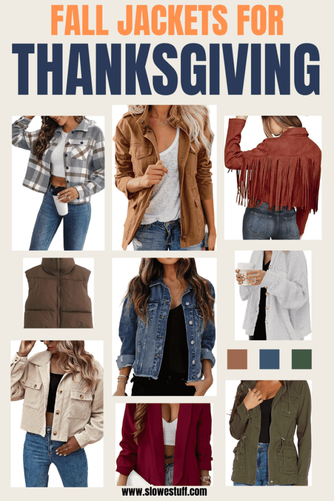 fall jackets for thanksgiving dinner