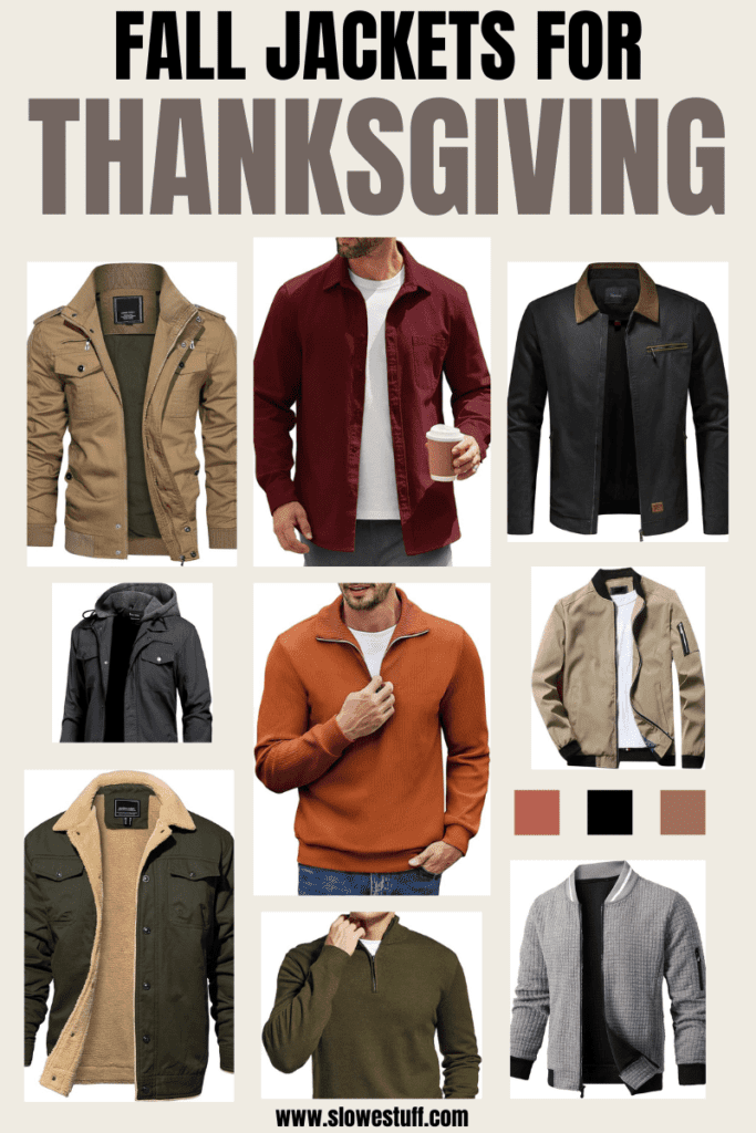 mens fall jackets for thanksgiving