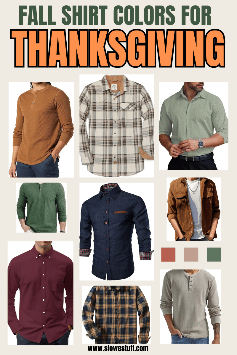 Best Colors to Wear For Thanksgiving - Men & Women - The Slowestuff Blog