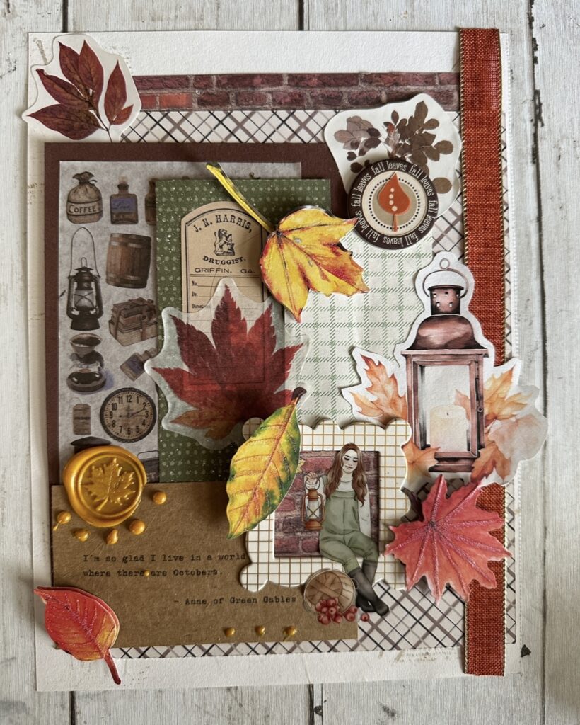 fall junk journal layout ideas