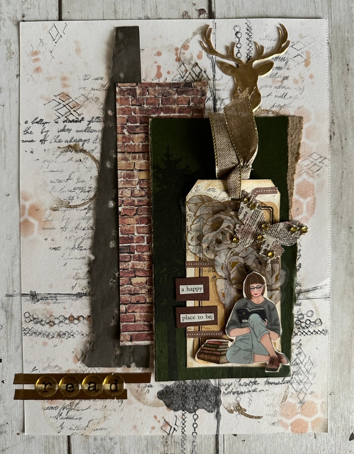 Layered fall junk journal pages and creative scrapbooking inspiration
