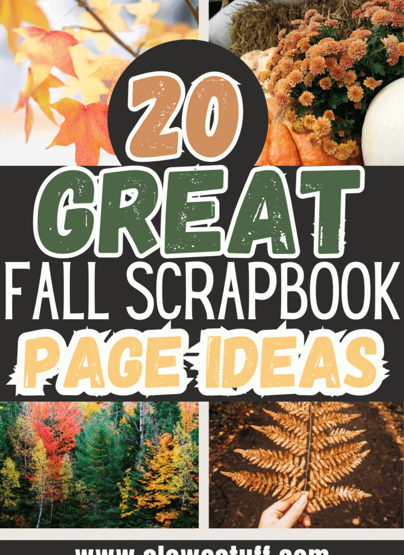 fall scrapbook page ideas