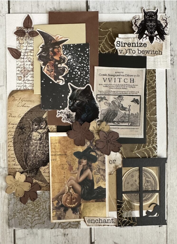 Halloween scrapbook idea layout