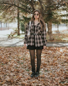 thanksgiving outfit ideas wearing plaid