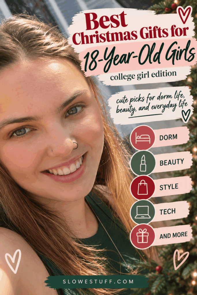 Best Christmas gifts for 18 year old girls with college, beauty, style and tech gift ideas