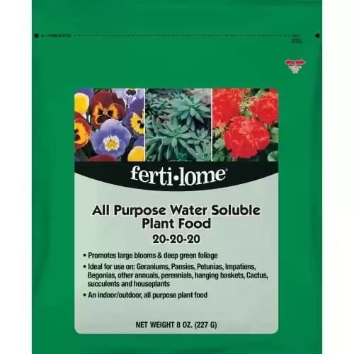 Fertilome (11728) All Purpose Water Soluble Plant Food 20-20-20 (8 oz)