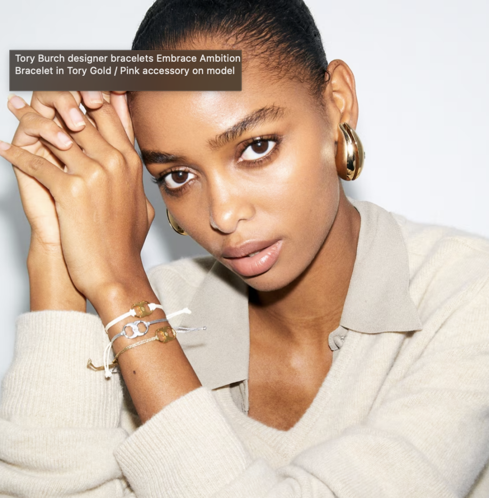 Tory Burch Embrace Ambition bracelet gift idea for an 18 year old girl