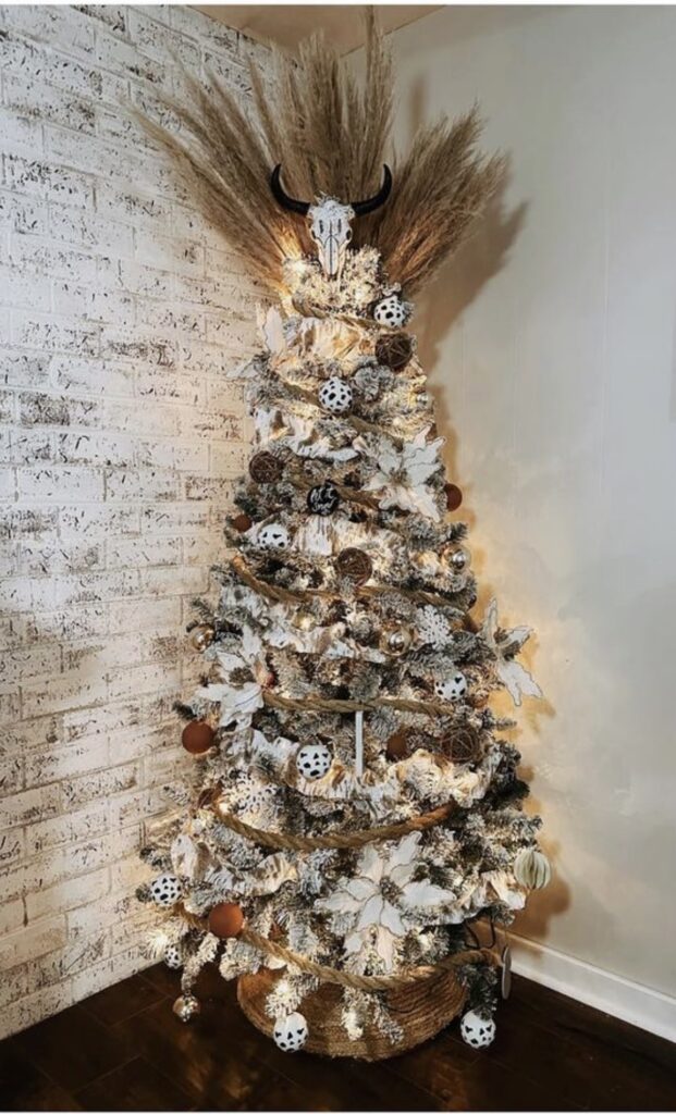 western style christmas tree