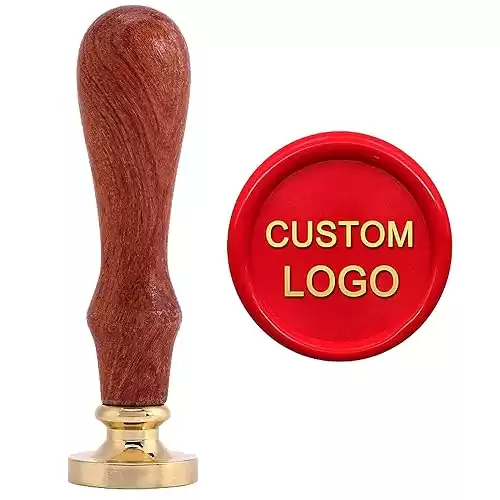 Personalized Picture/Logo Customized Wax Seal Stamp, Yoption Custom Made Your Own Design Picture Logo Personalized Wedding Invitation Seal Wax Stamp, Ideal Gift (Picture/Logo Customized)