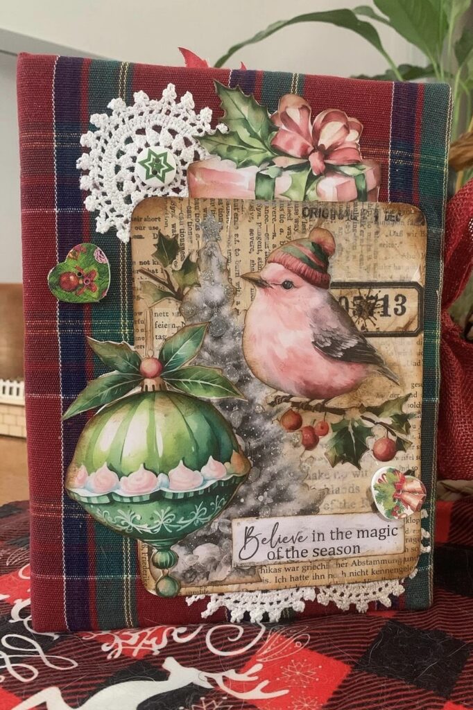 christmas journal layout inspiration