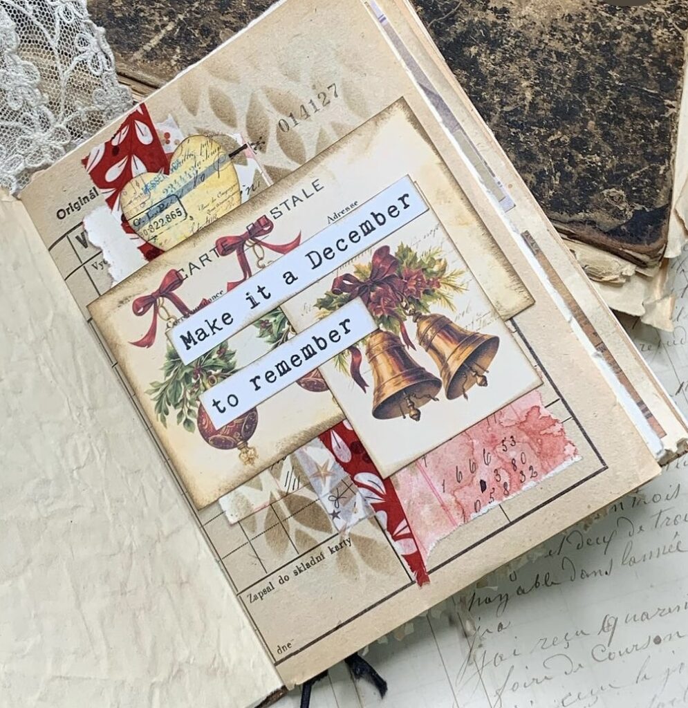 christmas junk journaling