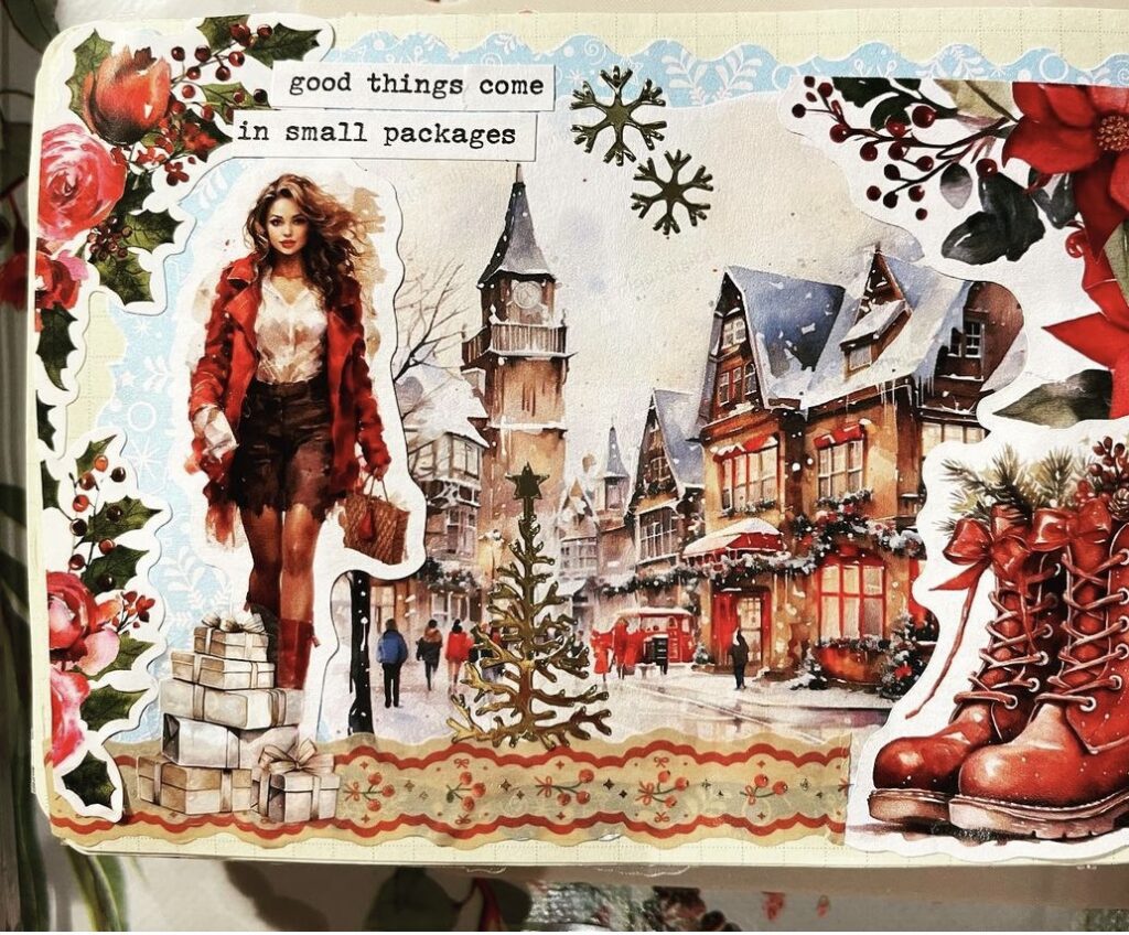 festive Christmas scrapbook ideas