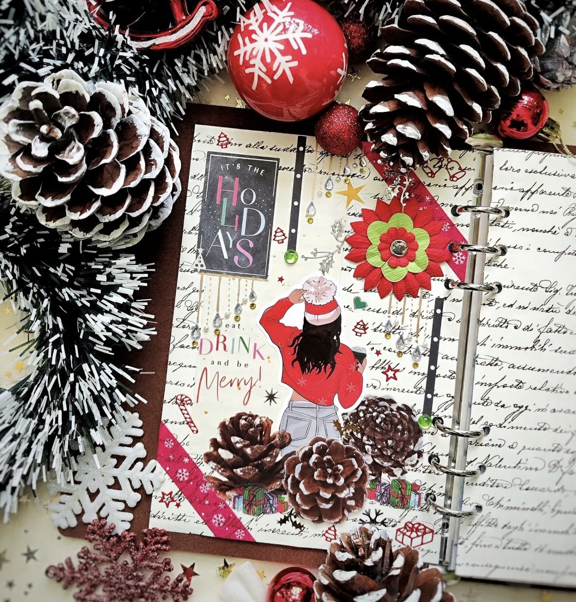 modern christmas scrapbook ideas