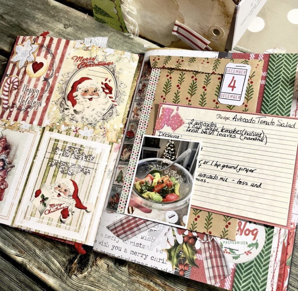 scrapbook journal ideas for christmas