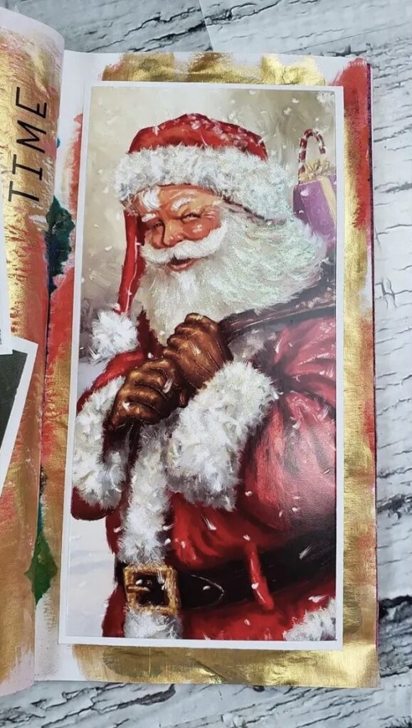 vintage santa scrapbook ideas