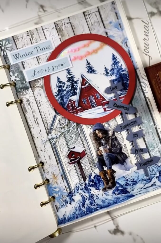 winter christmas scrapbook ideas