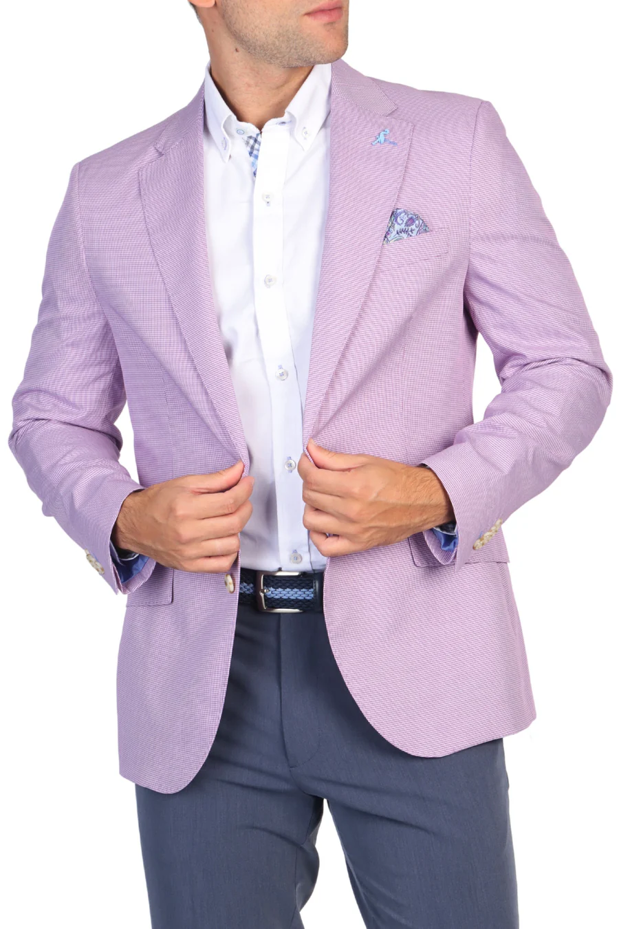 Purple Mini Houndstooth Sport Coat TailorByrd