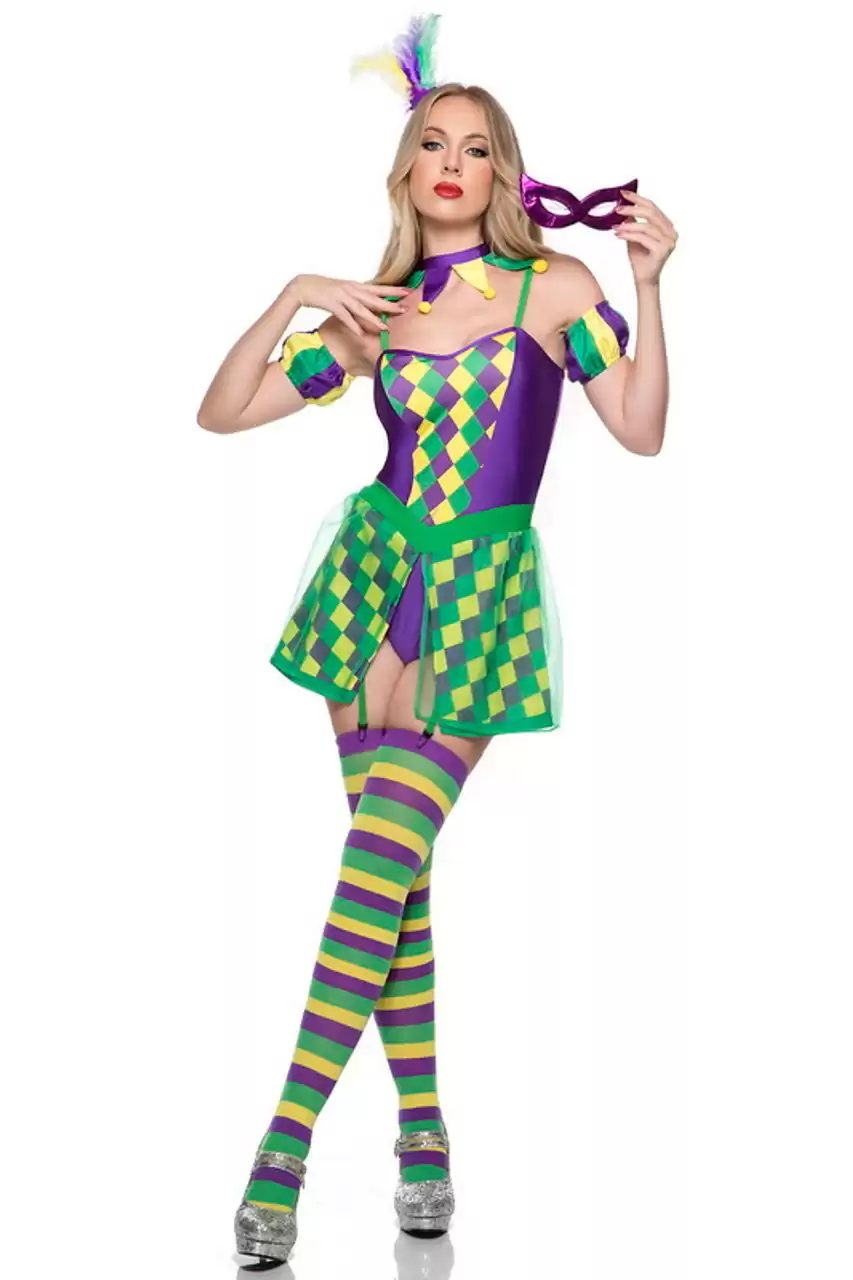 Mardi Gras Babe Halloween Costume - Spicy Lingerie