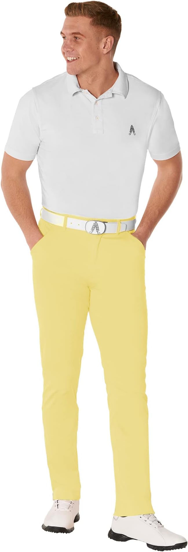 Royal & Awesome Pastel Mens Golf Pants, Golf Pants Men Stretch Relaxed Fit, Mens Dress Pants, Men's Golf Pants