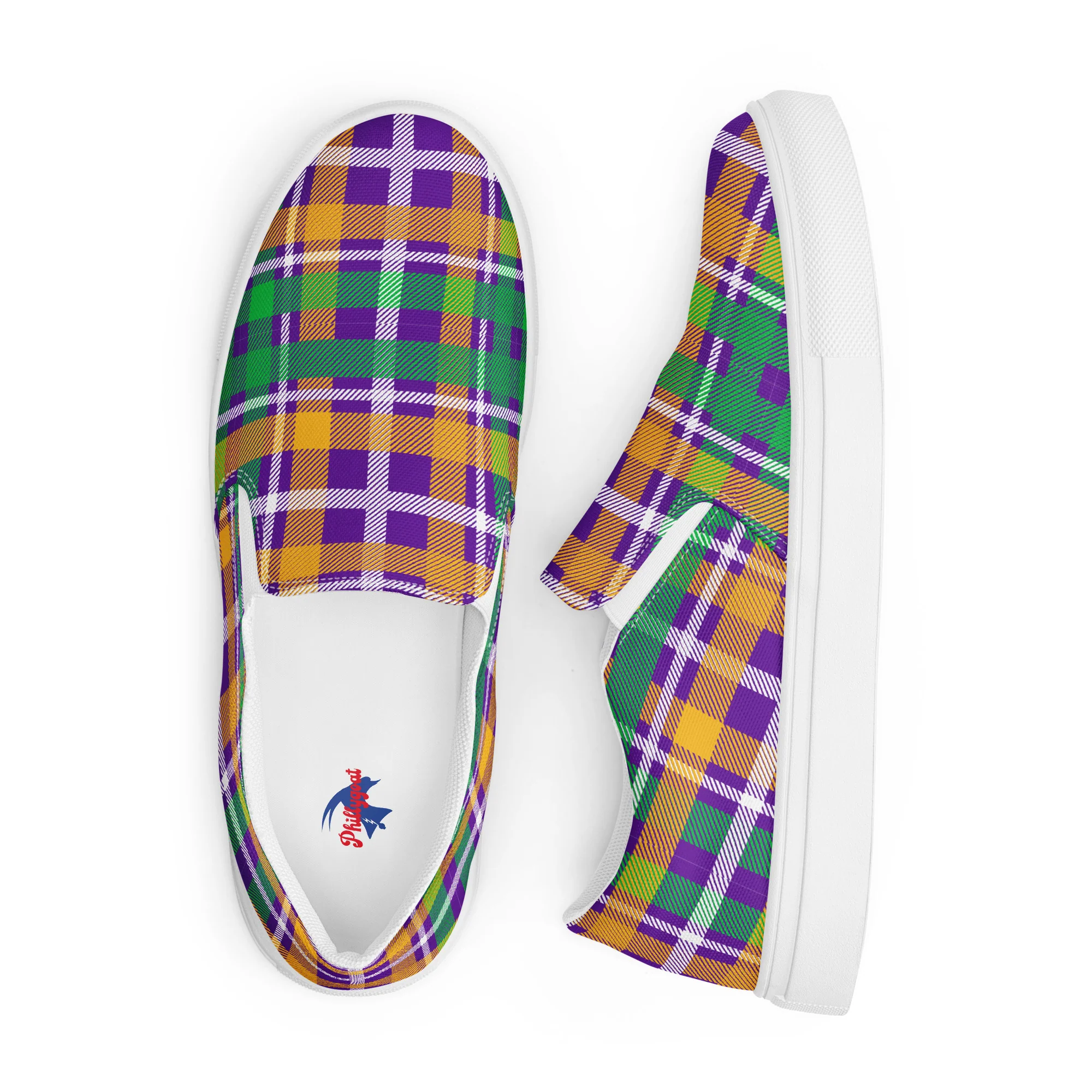 "The Mummers" Mens Slip-on Canvas Shoes | Phillygoat