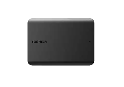 Toshiba Canvio Basics 1TB Portable External Hard Drive USB 3.0, Black - HDTB510XK3AA