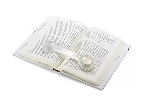 Bookmark/Weight-Page Holder-Holds Books Open and in Place-Clear-by Superior Essentials