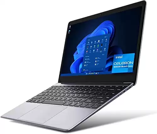 CHUWI HeroBook Pro 14.1'' Laptop, 256GB SSD 8GB RAM, Windows 11 Laptop, 1TB SSD Expand, Intel Celeron N4020(up to 2.8GHz), 2K FHD IPS Display, Ultra Slim, Mini-HDMI, 5G WiFi, USB3.0, Webcam,...