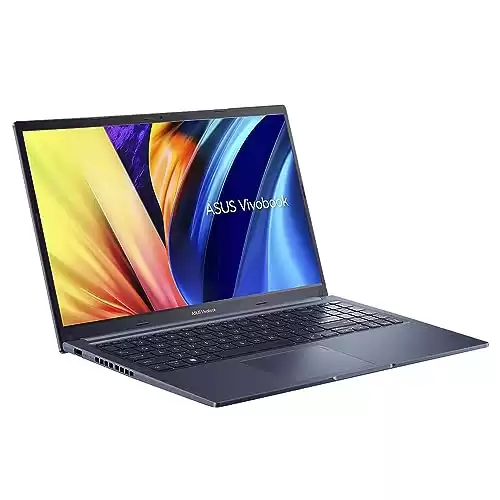 ASUS VivoBook 15 Laptop, 15.6" Display, AMD Ryzen 5 4600H CPU, AMD Radeon GPU, 8GB RAM, 256GB SSD, Windows 11 Home, Quiet Blue, M1502IA-AS51