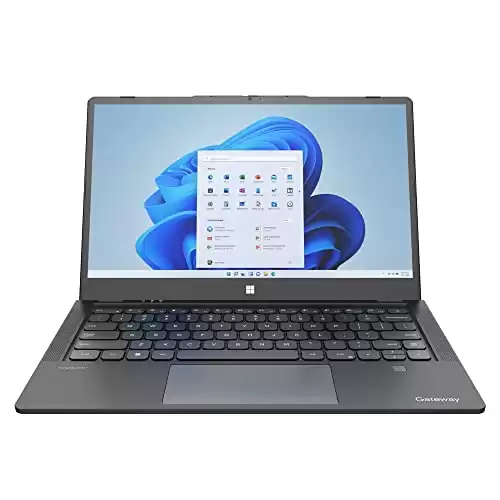 Gateway 14.1" Ultra Slim Notebook, FHD Touchscreen, Intel Core i7-1255U, 8GB RAM, 512GB SSD, Fingerprint Scanner, Tuned by THX Audio, 2MP Camera, HDMI, Windows 11, Black