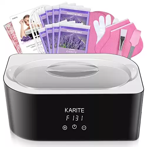 Paraffin Wax Machine for Hand and Feet - Karite Paraffin Wax Bath 4000ml Paraffin Wax Warmer Moisturizing Kit Auto-time and Keep Warm Paraffin Hand Wax Machine