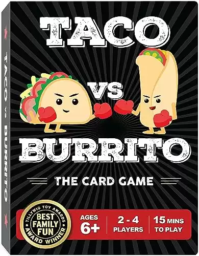 Taco vs Burrito Family Board Games for Kids 6-8, 8-12 & Up - Fun Card Games for Kids and Families, Kids Family Game Night